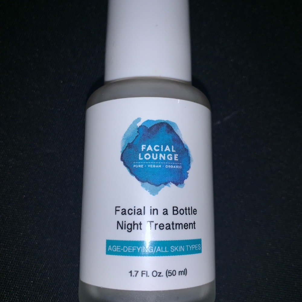 Facial lounge facial in a bottle night treatment